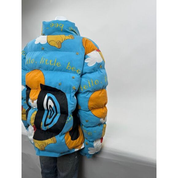 Unisex Adults Die.Go Studios Blue "Winnie The Pooh" Puffer Jacket One Size - Picture 13 of 15